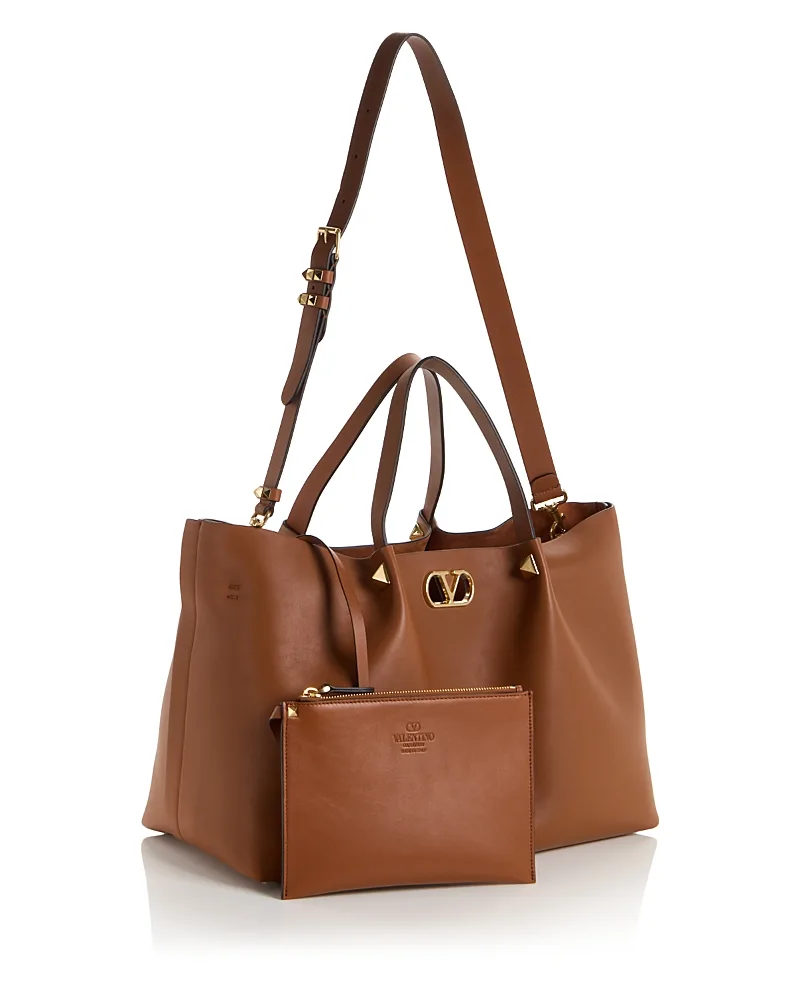 VLogo Large Soft Leather Tote by Valentino Garavani