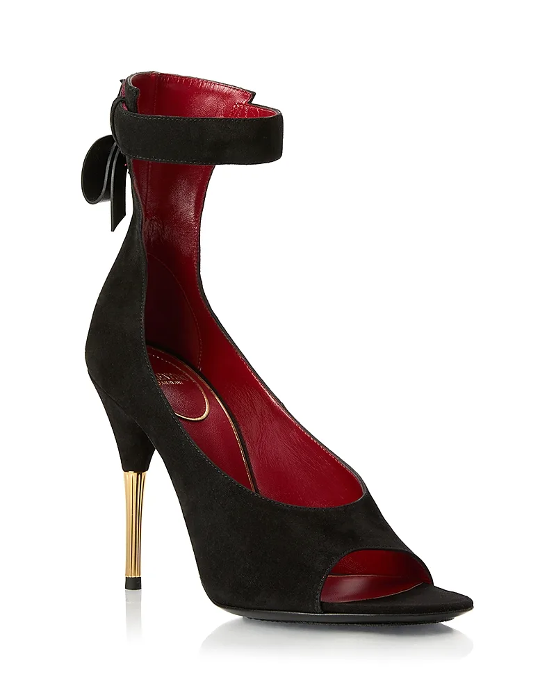Leather Ankle Strap Sandals by Valentino Garavani