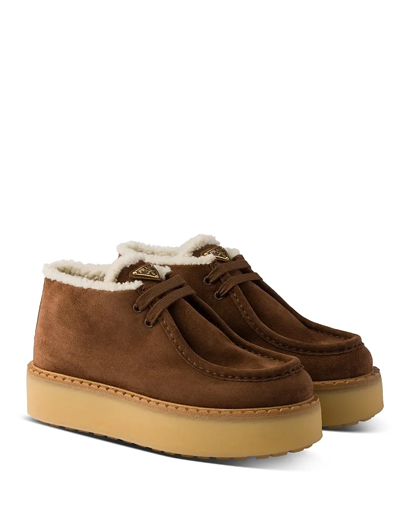 Suede Chukka Boots by Prada