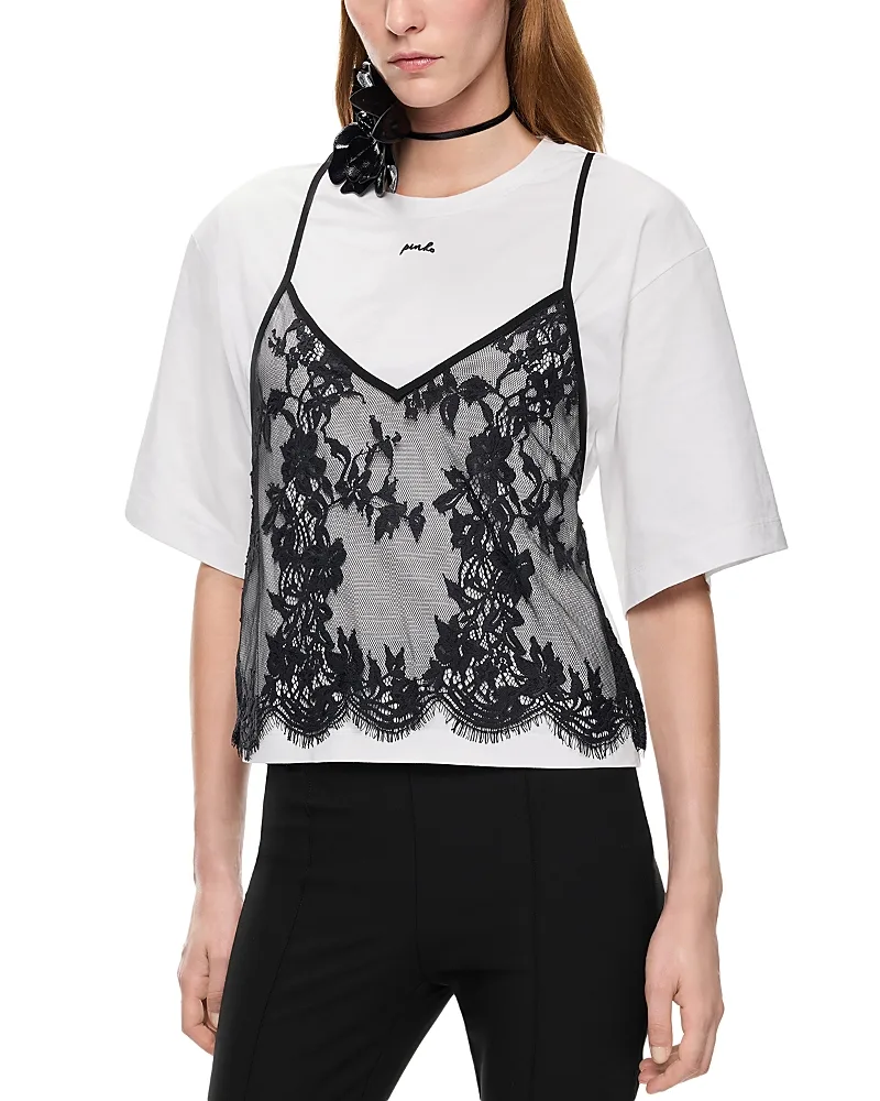 Tulipano Layered Look Tee by Pinko