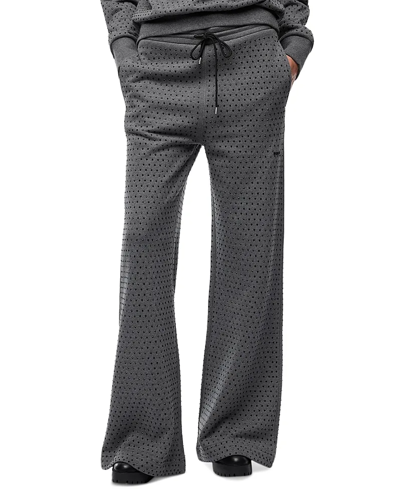 Cotton Studded Drawstring Pants by Pinko