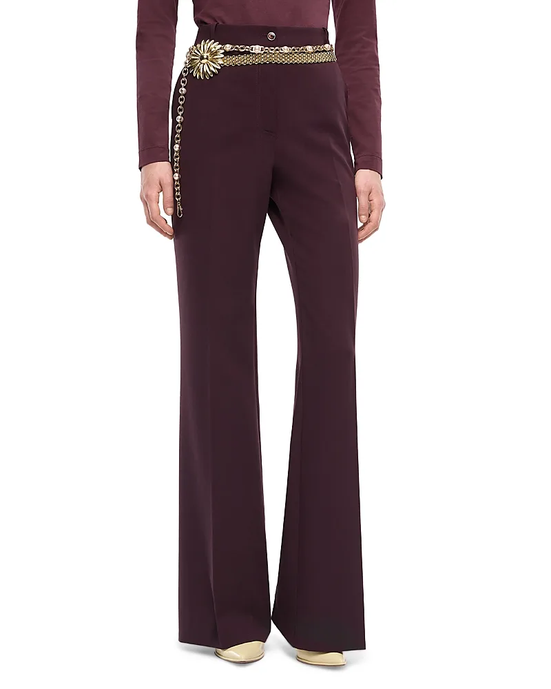 Creased Flare Pants