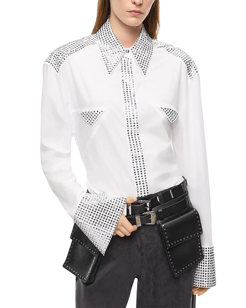 Honda Embellished Shirt by Pinko
