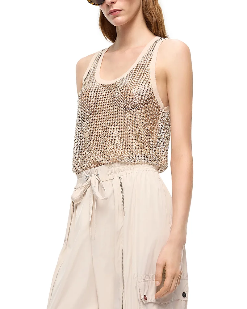 Waiting Embellished Tank Top by Pinko