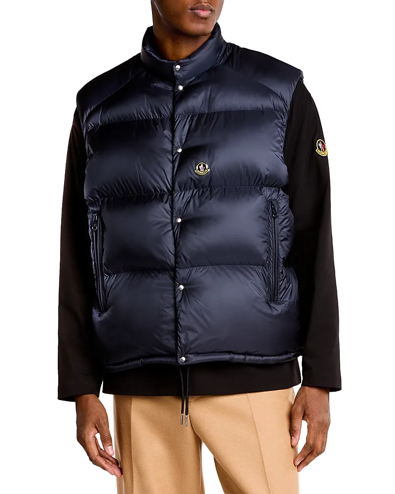 Tibb Reversible Down Puffer Vest by Moncler