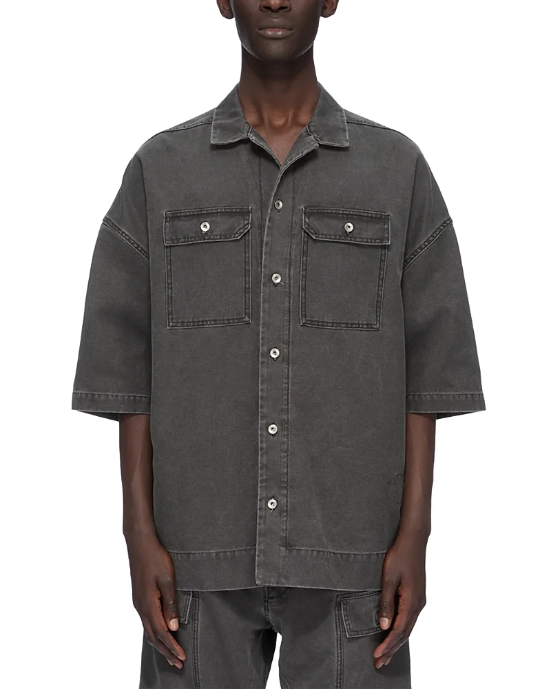 Drkshdw Magnum Tommy Short Sleeve Cotton Shirt by Rick Owens