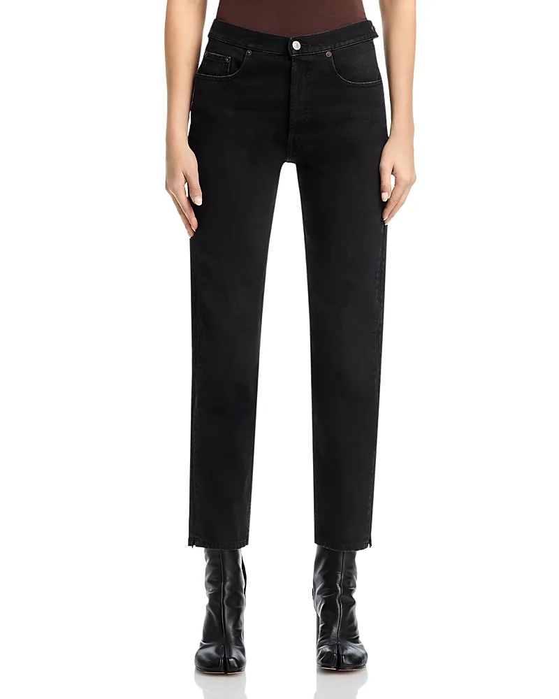 MM6 Cotton Straight Leg Jeans by Maison Margiela