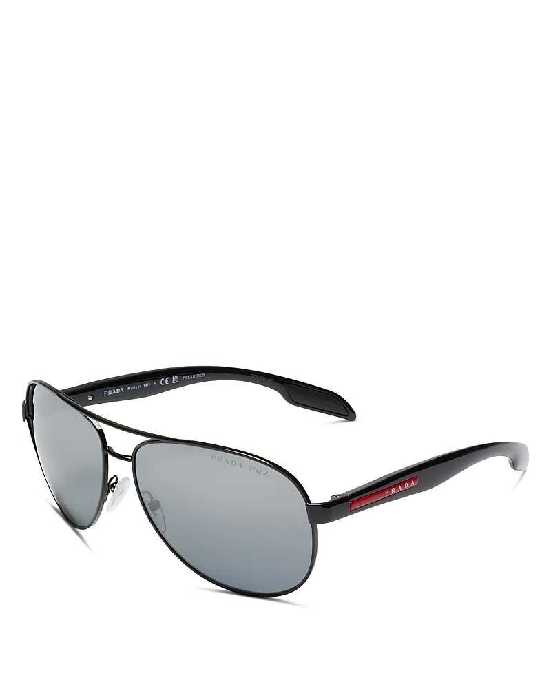 Aviator Sunglasses, 62mm by Prada