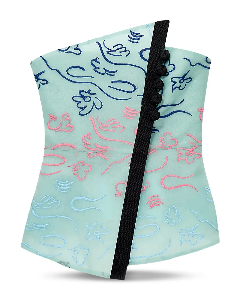 Emporio Armani Strapless Floral Top by Armani