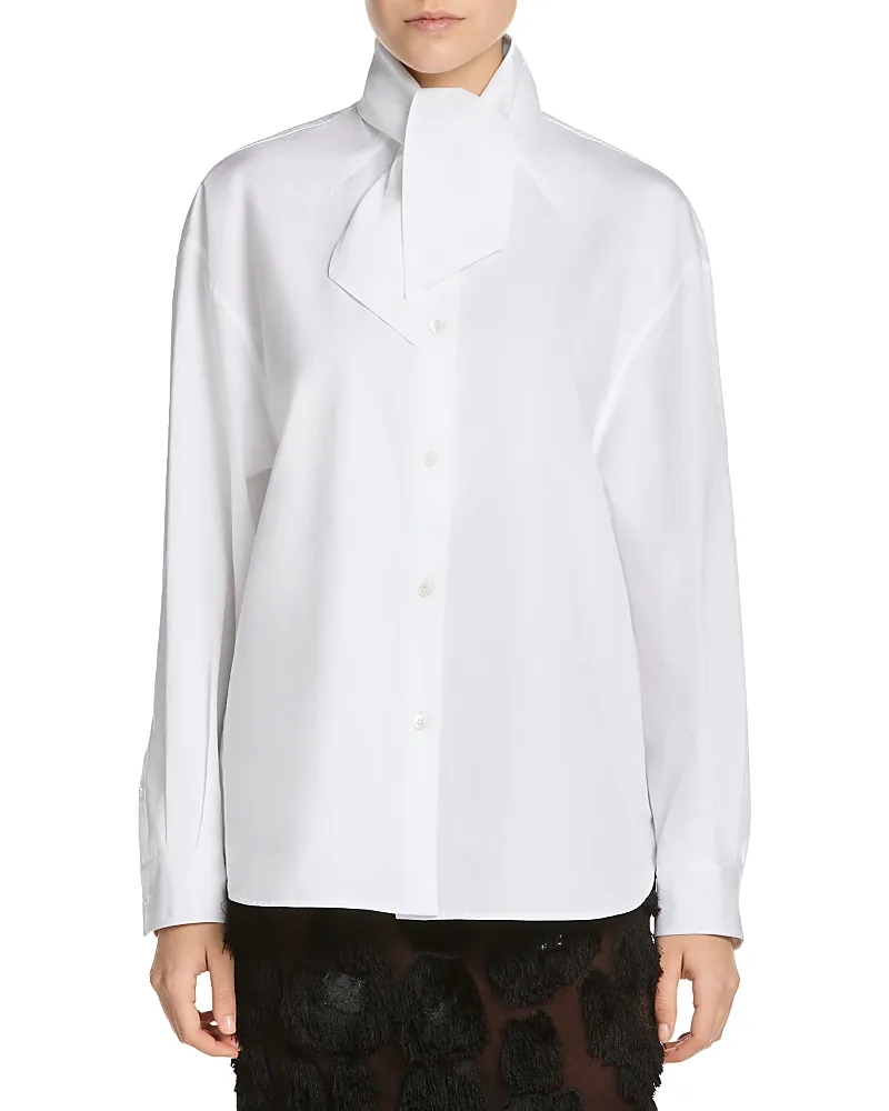 Marni Tie Neck Button Front Shirt by Marni