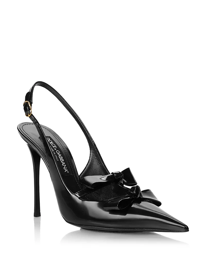 Dolce & Gabbana Pointed Slingback Pumps by Dolce & Gabbana