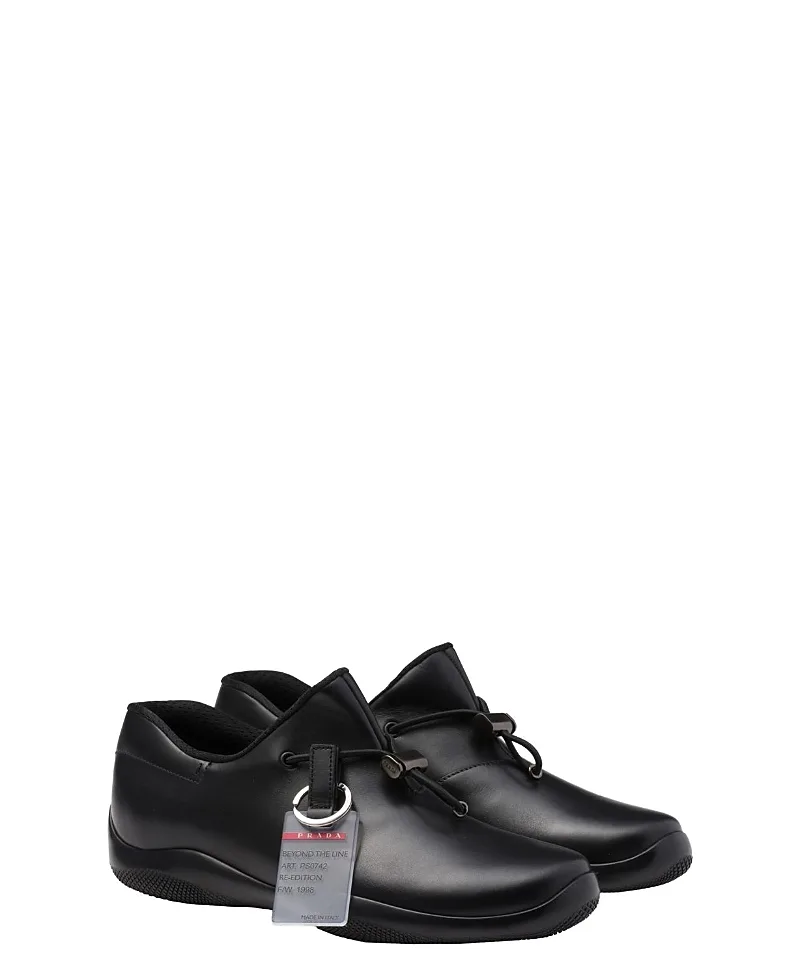 Toblach Leather Sneakers by Prada