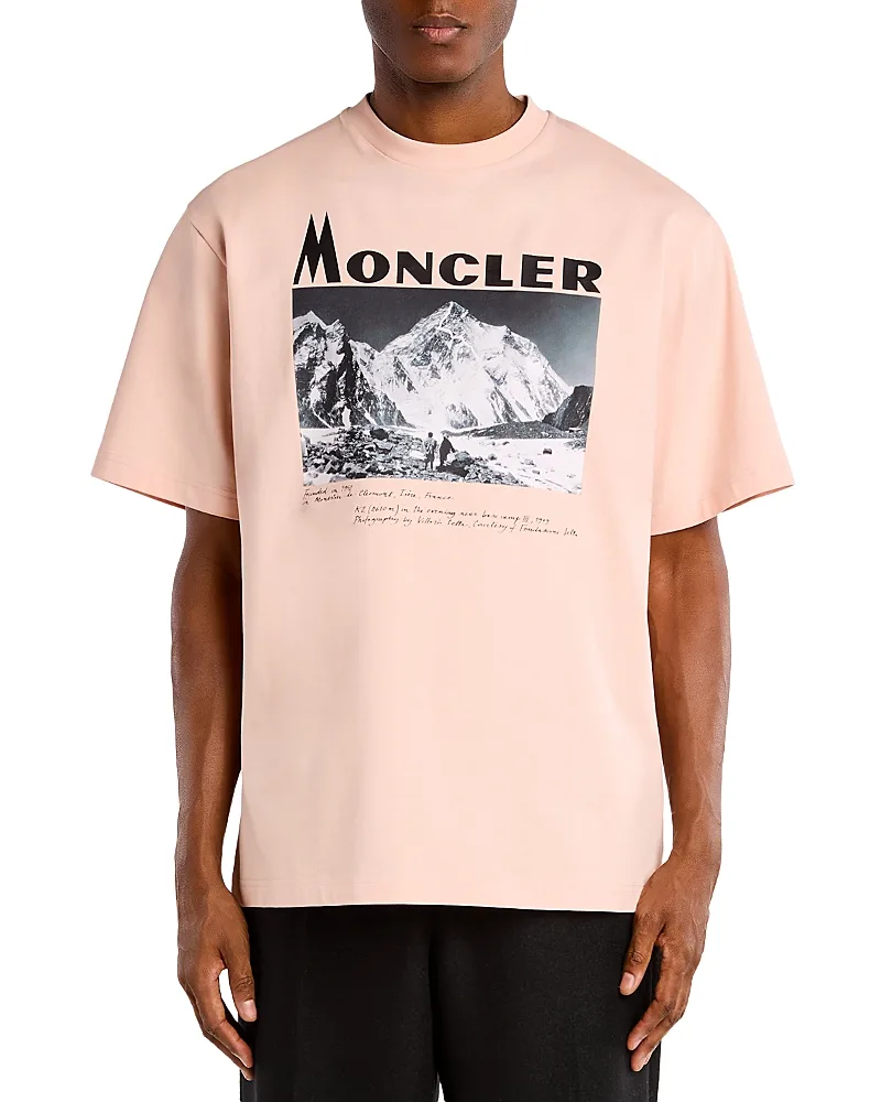 Cotton Photo Print Crewneck T-Shirt