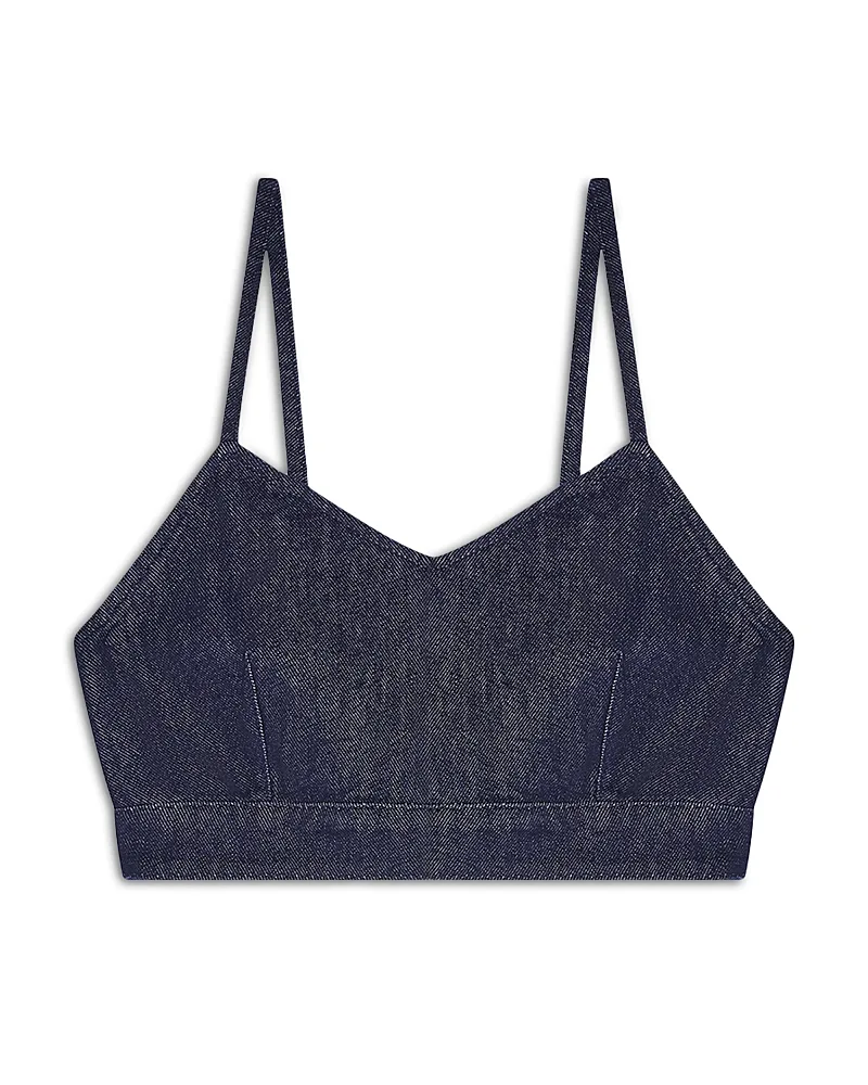 Emporio Armani Strappy Denim Crop Top by Armani