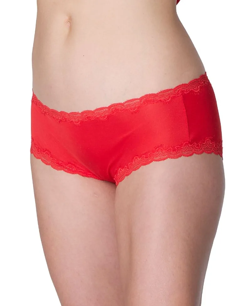 Soft Silk Lace Trim Briefs by Uwila Warrior