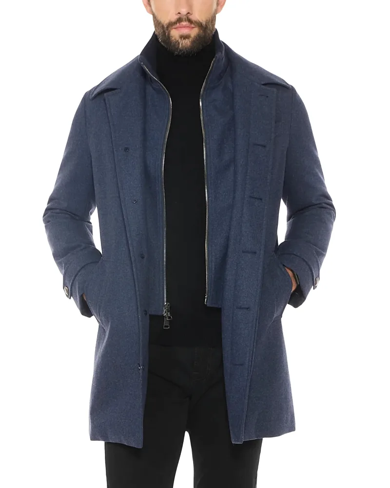 Down Filled Euro Coat by Norwegian Wool
