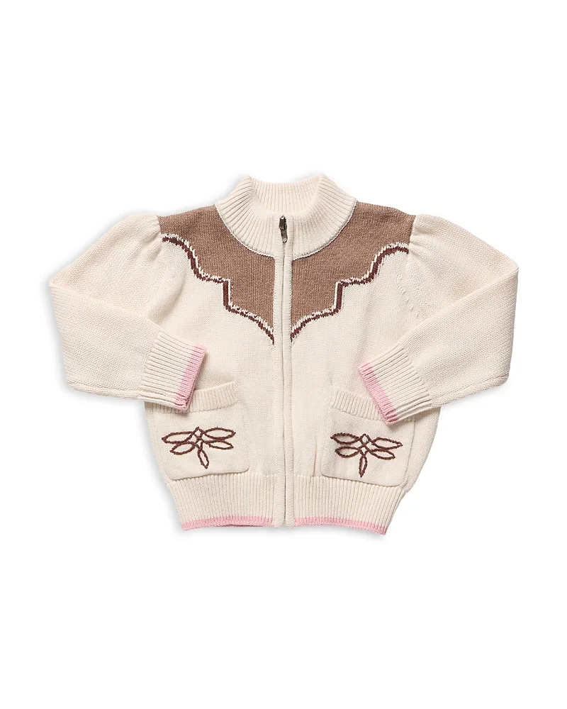 Western Zip Sweater by Pink Chicken
