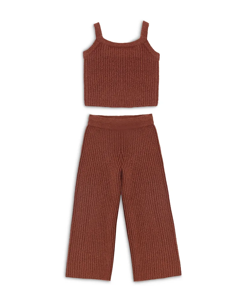 Fuzzy Knit Top & Pants Set by Rylee + Cru