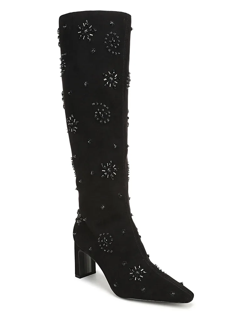 Sylvia Bloom Beaded Knee High Boots by Sam Edelman