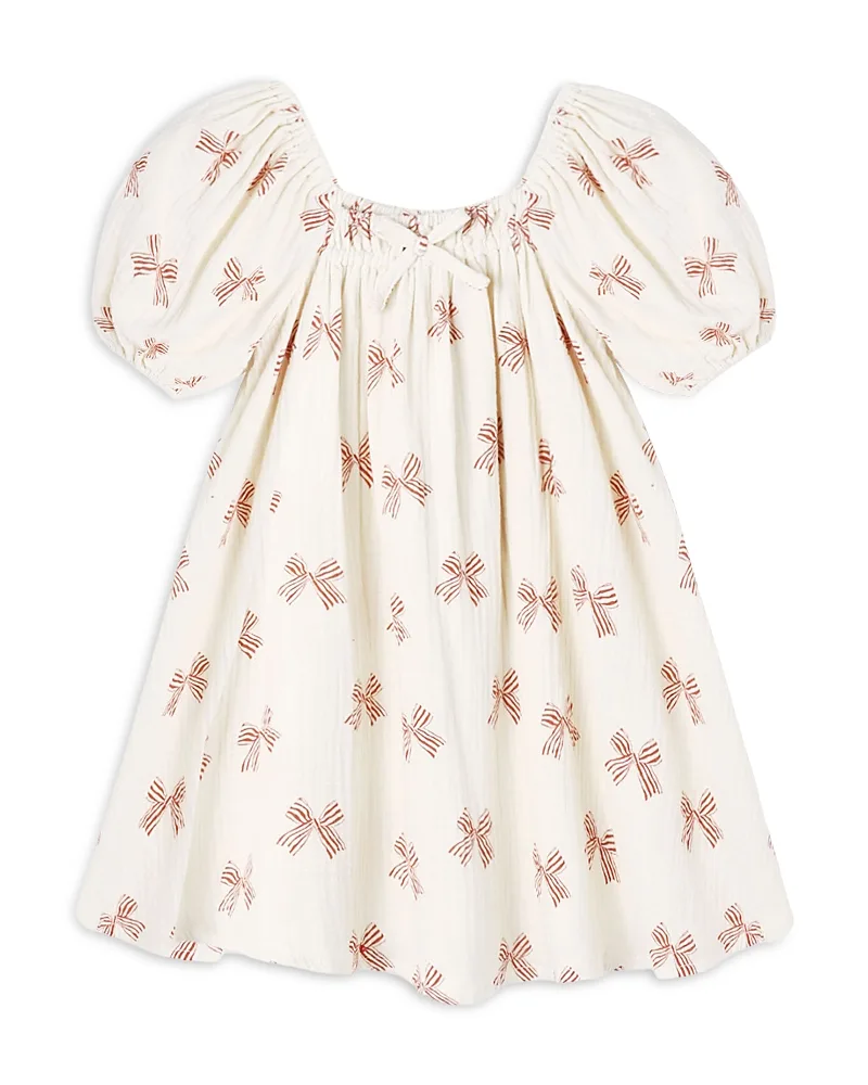 Sabrina Bows Cotton Mini Dress by Rylee + Cru