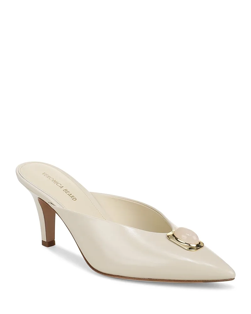 Rochelle Cabochon Suede High Heel Mules by Veronica Beard