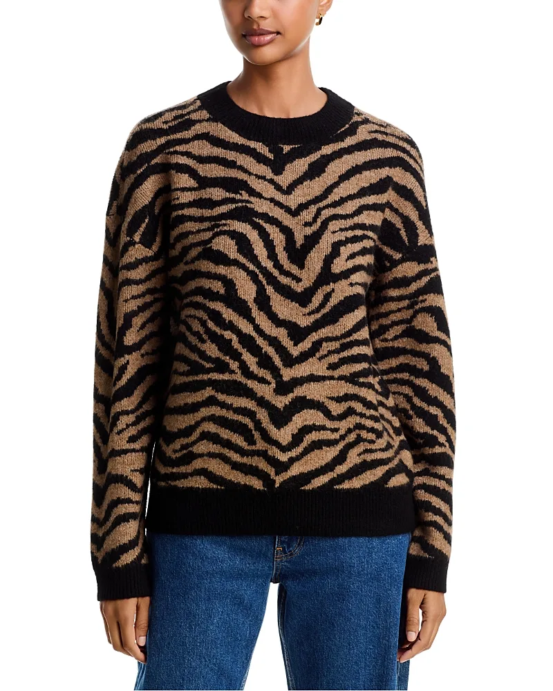 Jacquard Crewneck Sweater by AQUA