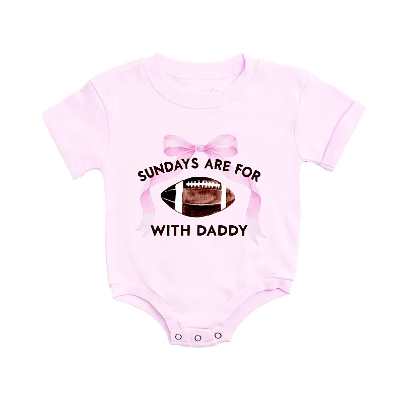Sundays Are for Football Short Sleeve Romper by Sweet Wink