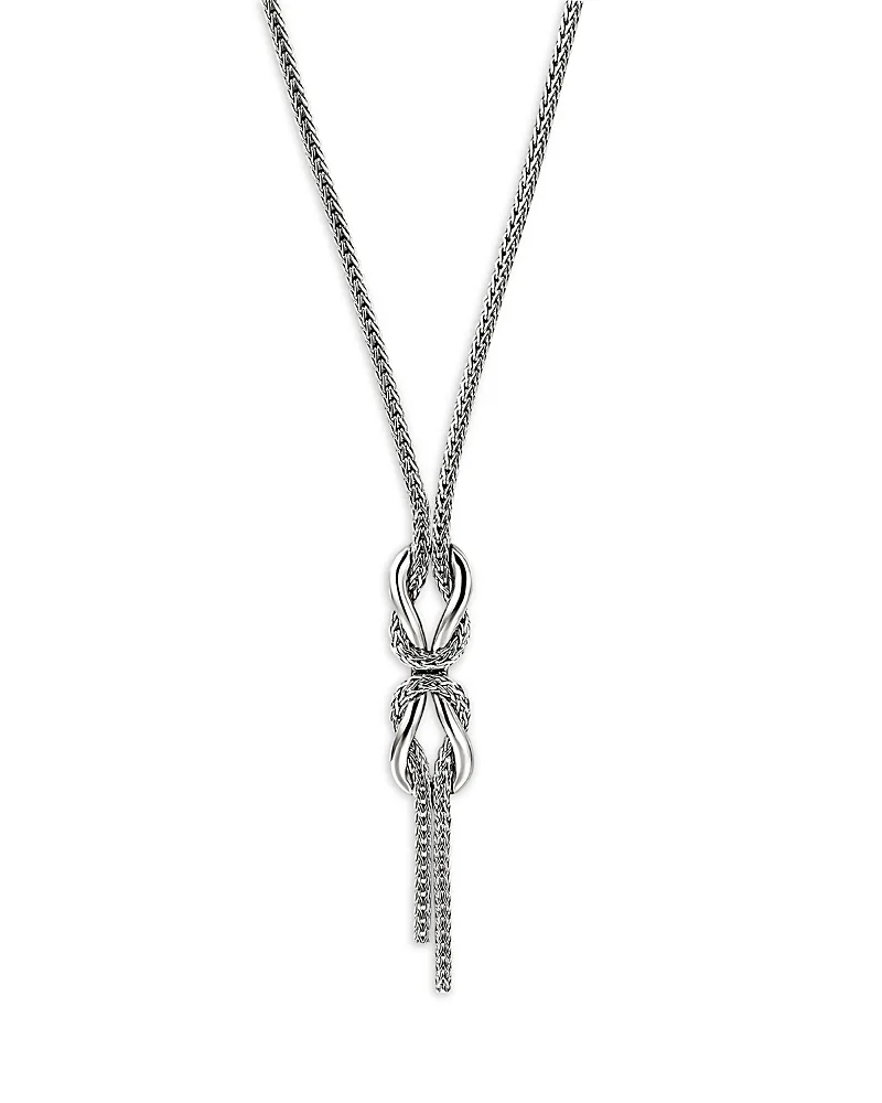Sterling Silver Love Knot Woven Necklace, 16-18 by John Hardy