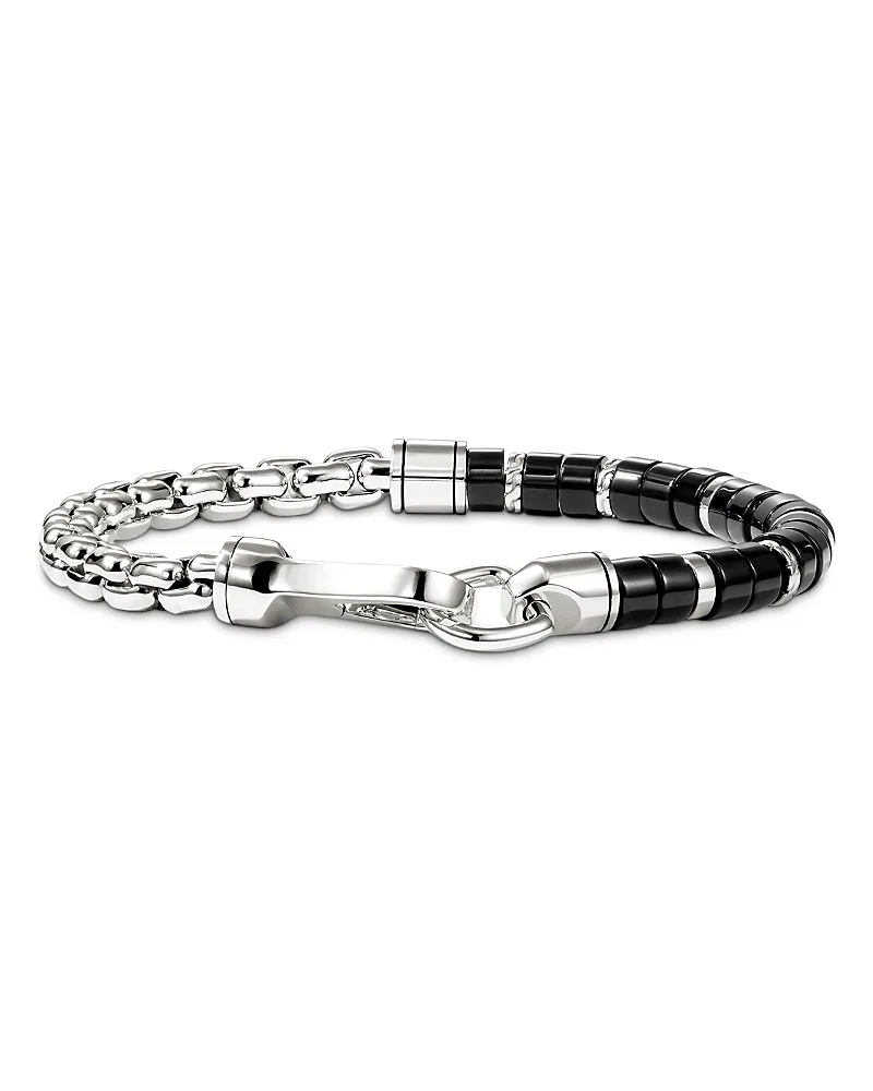 Sterling Silver Heishi Onyx Bead Bracelet by John Hardy