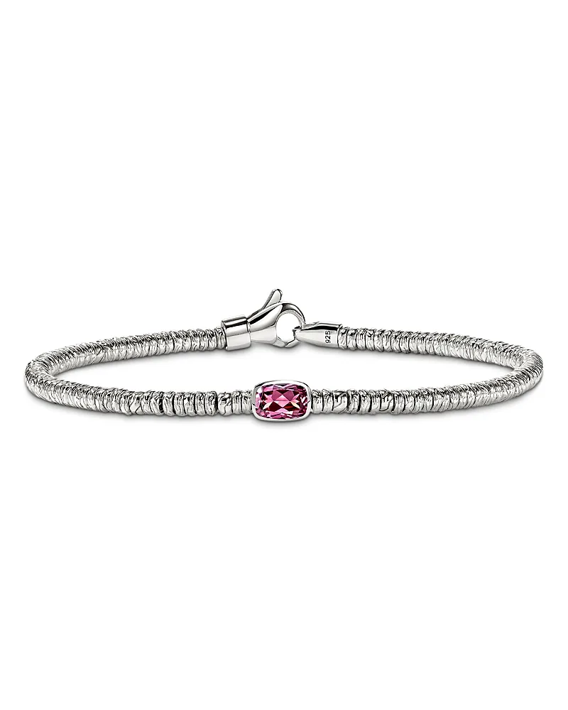 Sterling Silver Heishi Gemstone Bead Bracelet