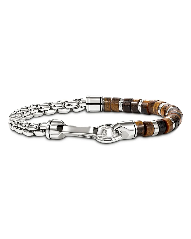 Sterling Silver Heishi Onyx Bead Bracelet