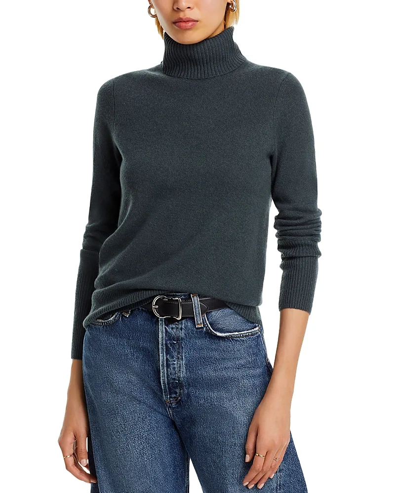 100% Cashmere Turtleneck Sweater by AQUA