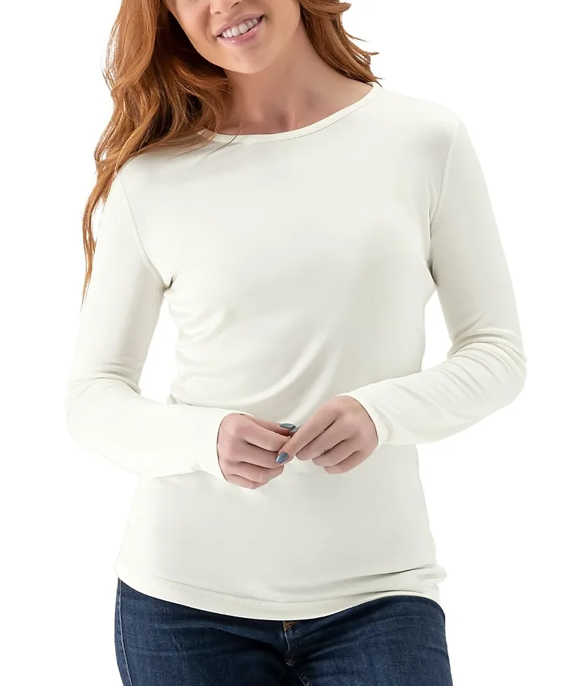 Silk Blend Long-Sleeve Base Layer Shirt by Uwila Warrior