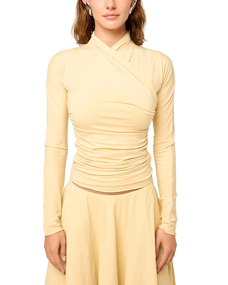 Felix Ruched Long Sleeve Top by The Line By K