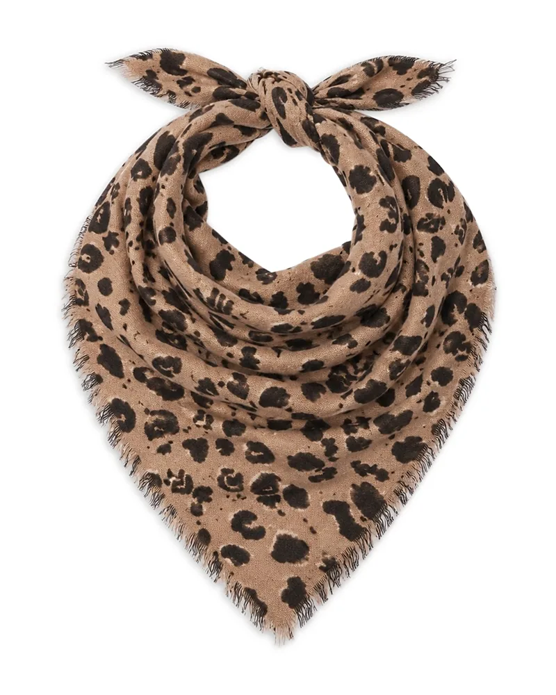 Leopard Print Cashmere Scarf by Kerri Rosenthal