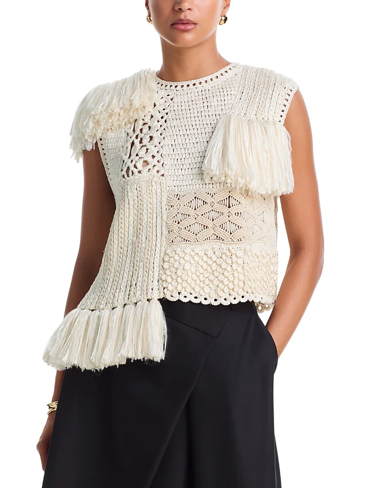 Quinn Silk Mixed Knit Top by Heirlome