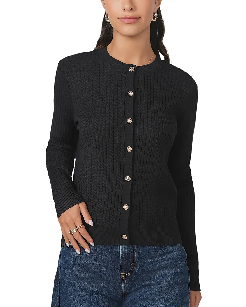Twisted Cable Knit Cardigan