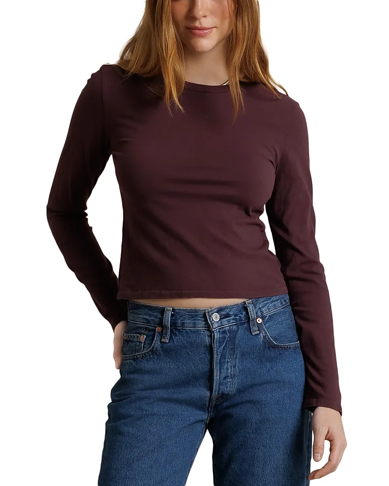 Jamie Cotton Long Sleeve Tee by Perfectwhitetee