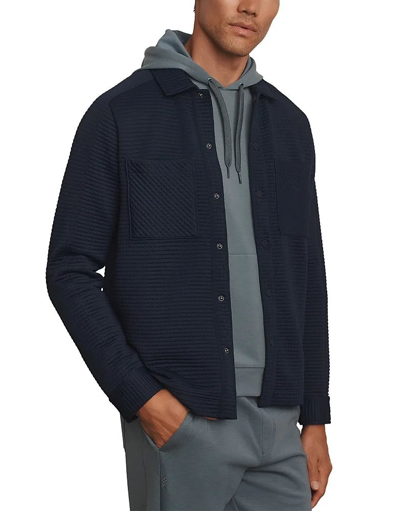 Landmark Snap Waffle Pocket Shacket by Rhone