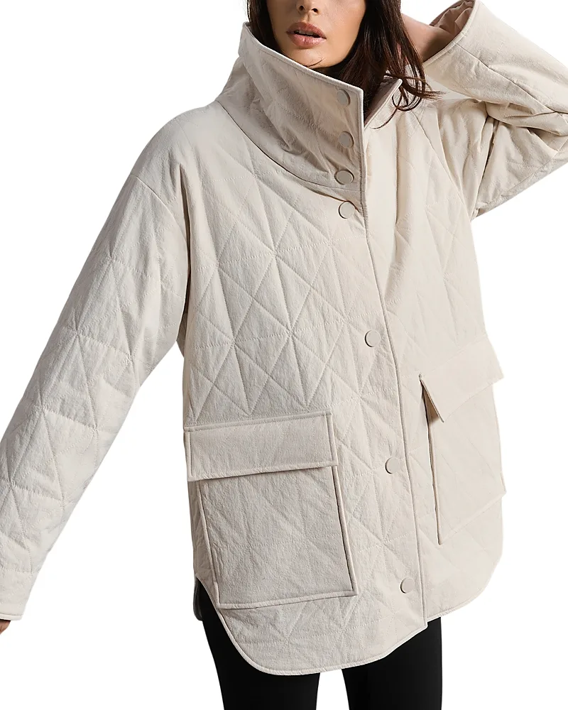 Monterey Quilted Funnel Neck Jacket by Rhone