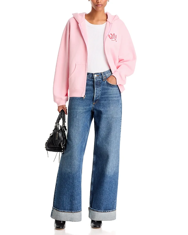 Willy Ropita Shrunken Zip Through Hoodie by Willy Chavarria