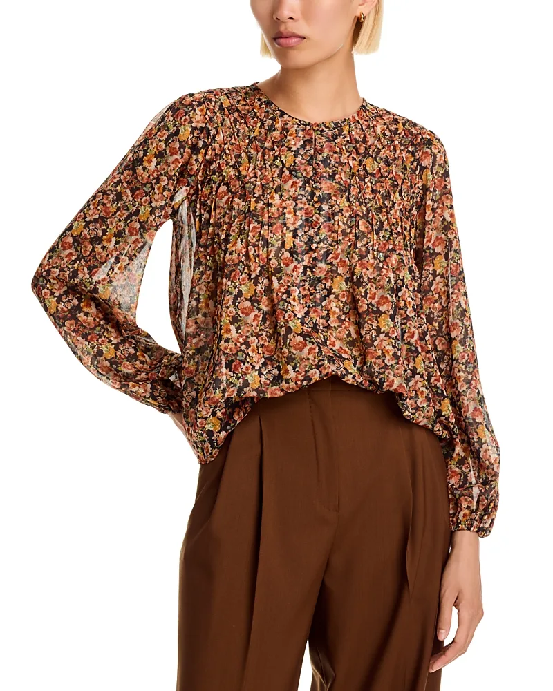 Ditsy Floral Button Front Top by AQUA