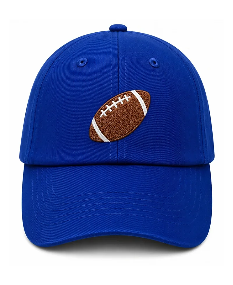 Football Baseball Hat by Bits & Bows