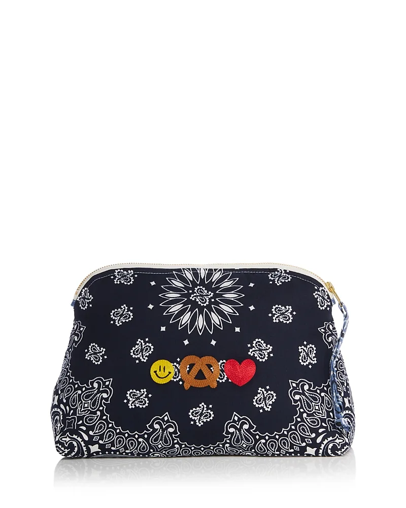 Pretzel Cotton Cosmetic Pouch by Call It By Your Name