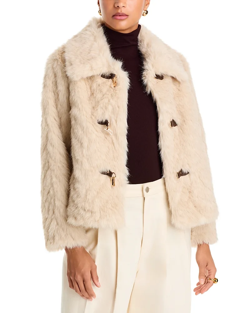 Amara Faux Fur Coat by Love Token