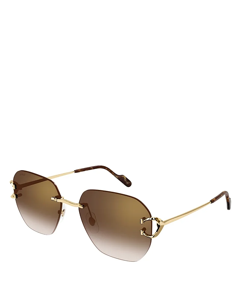 Signature C Square Sunglasses, 58mm