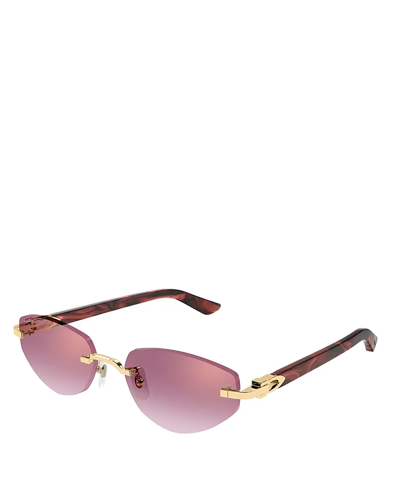 Geometric Sunglasses, 56mm by Cartier's