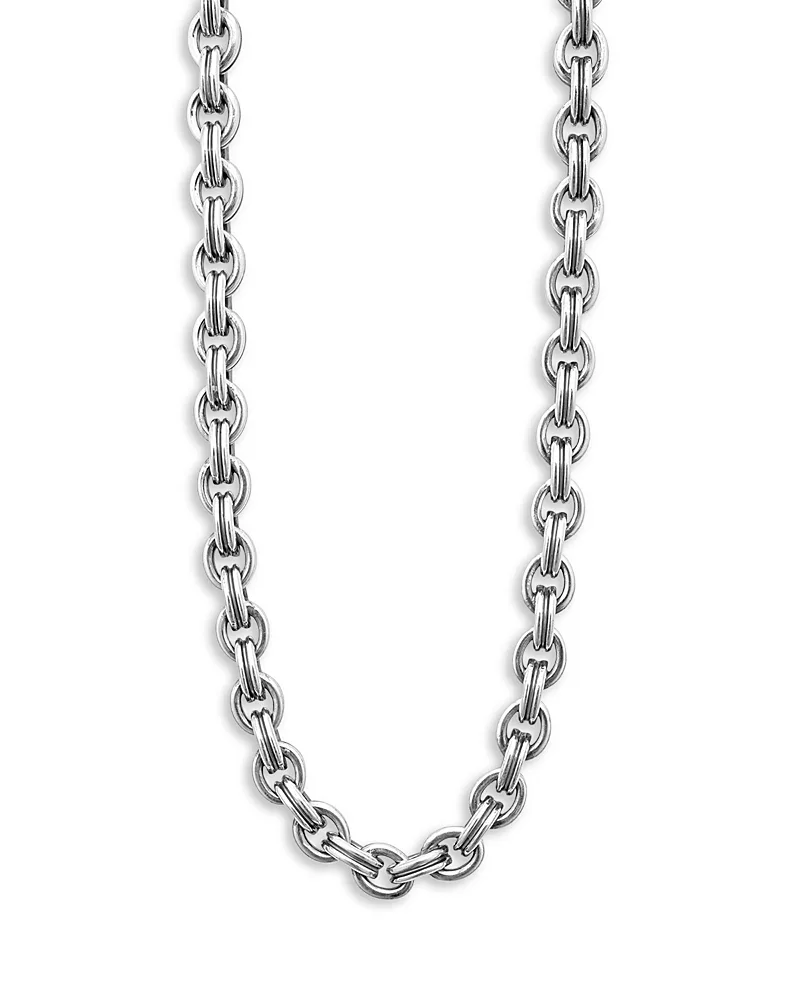 18K Yellow Gold & Sterling Silver Anthem Double Link Chain Necklace, 24 by Lagos
