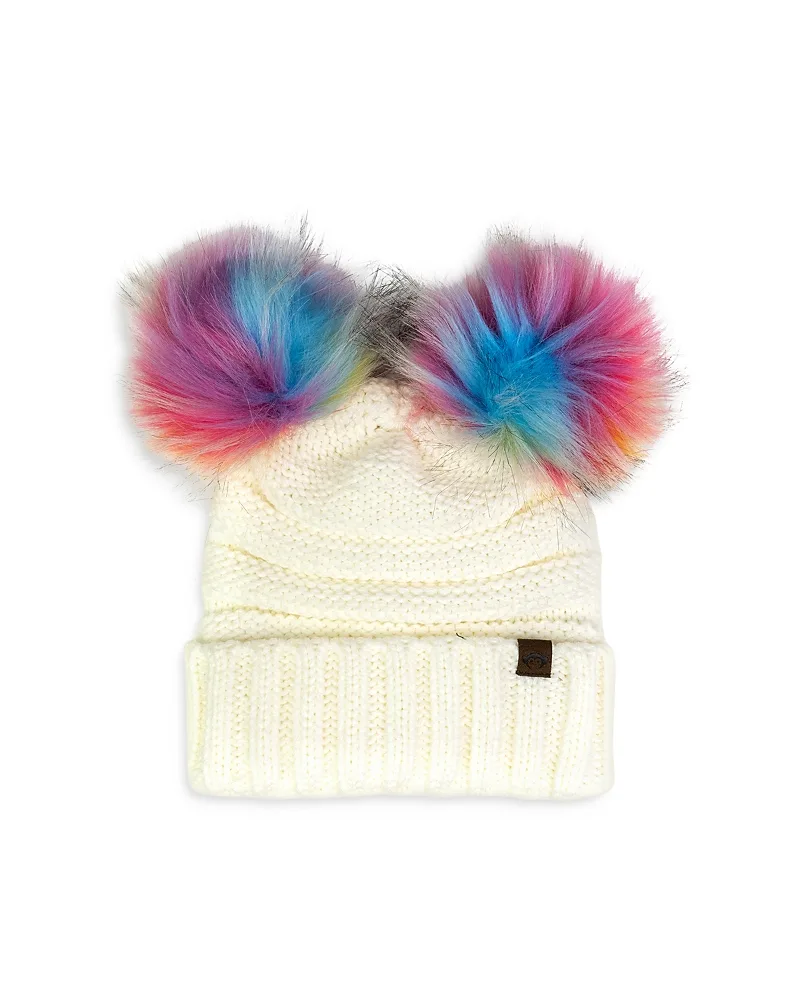 Mia Faux Fur Pom Beanie by Appaman
