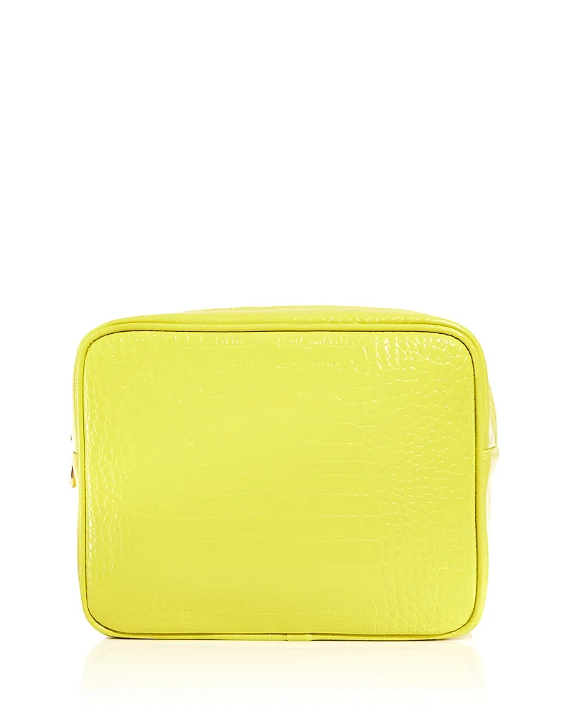 Croc Embossed Faux Leather Pouch by Abbode